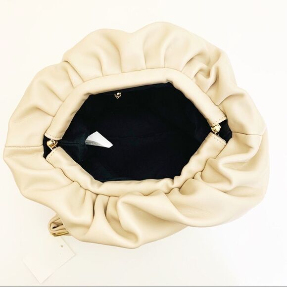 Vegan Leather Upside Down Shoulder Bag, Ivory - Picture 6 of 8